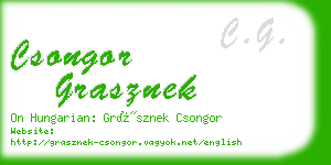 csongor grasznek business card